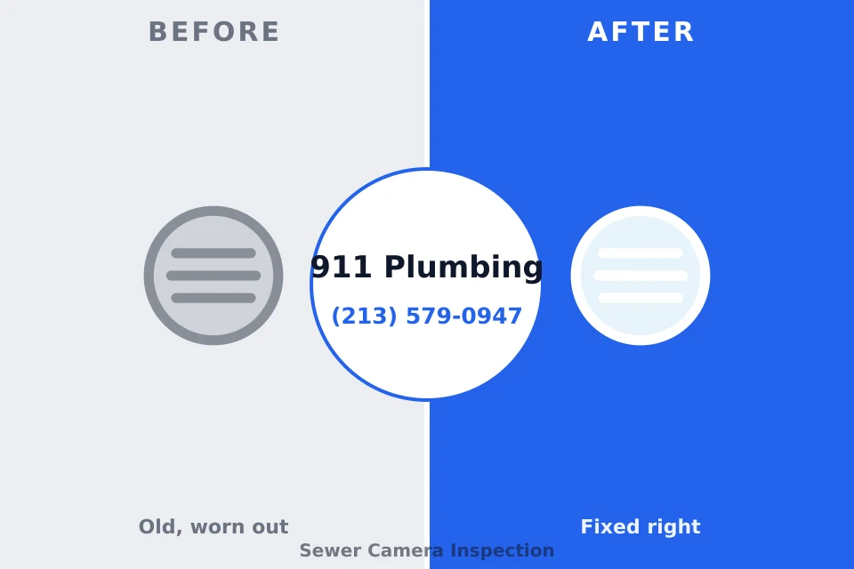 Before and after: plumbing company Burlington, VT